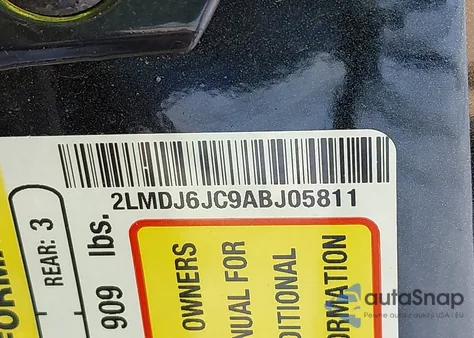 2010 Lincoln Mkx from USA, damaged, VIN 2LMDJ6JC9ABJ05811